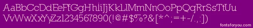 Nilland Font – Pink Fonts on Purple Background