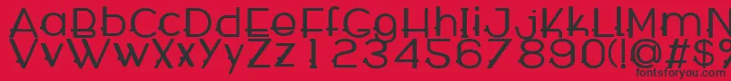 WabecoBold Font – Black Fonts on Red Background