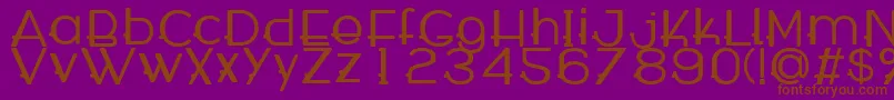 Шрифт WabecoBold – коричневые шрифты на фиолетовом фоне