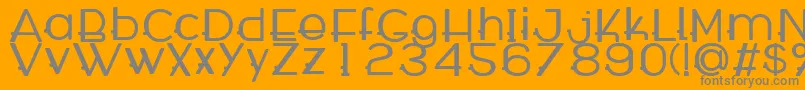 WabecoBold Font – Gray Fonts on Orange Background
