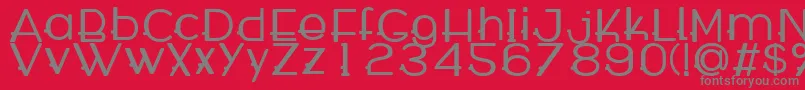 WabecoBold Font – Gray Fonts on Red Background