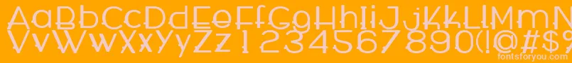 WabecoBold Font – Pink Fonts on Orange Background