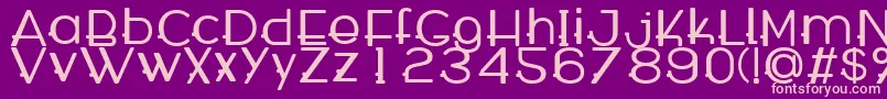 WabecoBold Font – Pink Fonts on Purple Background