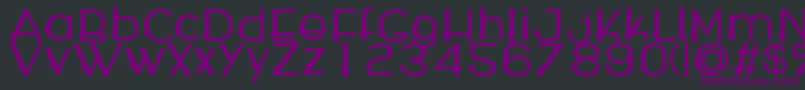 WabecoBold-Schriftart – Violette Schriften auf schwarzem Hintergrund