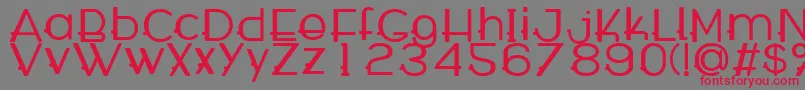 WabecoBold Font – Red Fonts on Gray Background