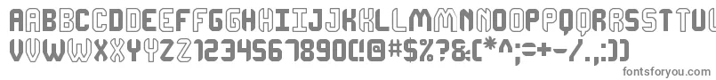 フォントDhonjakoSt – 白い背景に灰色の文字