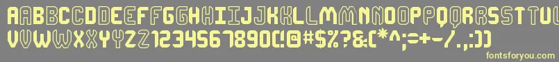 DhonjakoSt Font – Yellow Fonts on Gray Background