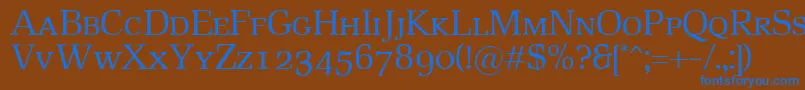 More about RustikaSc Font RustikaSc Font – Blue Fonts on Brown Background