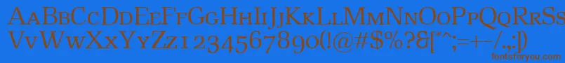 Lisätietoja RustikaSc-fontista RustikaSc-fontti – ruskeat fontit sinisellä taustalla