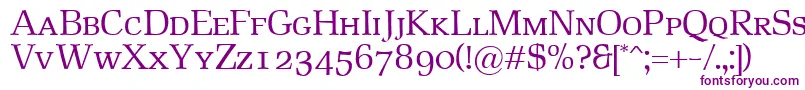 RustikaSc Font – Purple Fonts on White Background