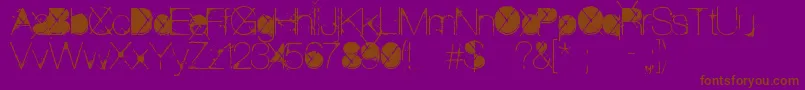 ThePoison Font – Brown Fonts on Purple Background