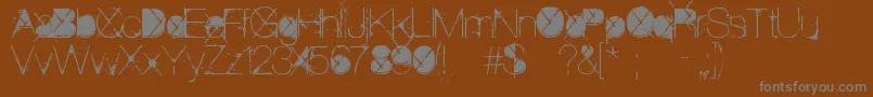 ThePoison Font – Gray Fonts on Brown Background
