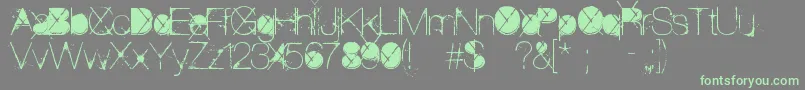 Подробнее о шрифте ThePoison Шрифт ThePoison – зелёные шрифты на сером фоне