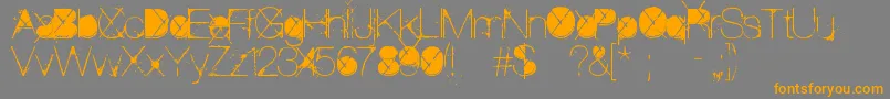 ThePoison Font – Orange Fonts on Gray Background