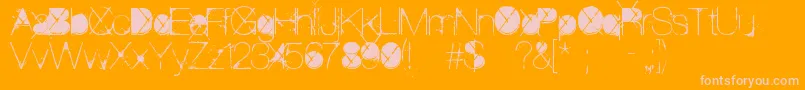 ThePoison Font – Pink Fonts on Orange Background