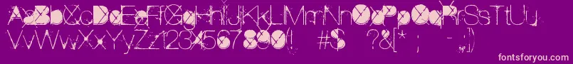 ThePoison Font – Pink Fonts on Purple Background