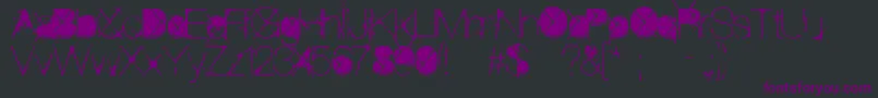 ThePoison Font – Purple Fonts on Black Background