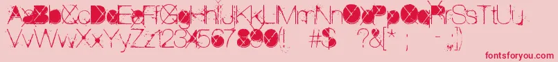 ThePoison Font – Red Fonts on Pink Background