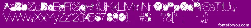 ThePoison Font – White Fonts on Purple Background