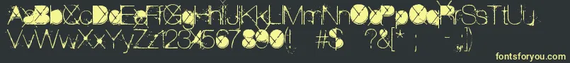 ThePoison Font – Yellow Fonts on Black Background