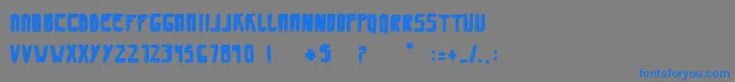 SaviaShadowFilled Font – Blue Fonts on Gray Background