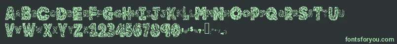Weitere Informationen zur Brainy-Schriftart Brainy-Schriftart – Grüne Schriften auf schwarzem Hintergrund