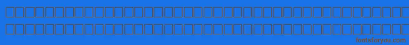 QuickRegular Font – Brown Fonts on Blue Background