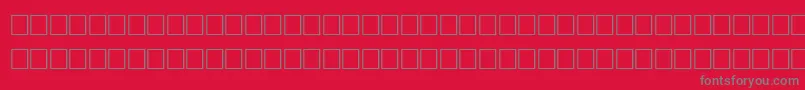QuickRegular-Schriftart – Graue Schriften auf rotem Hintergrund