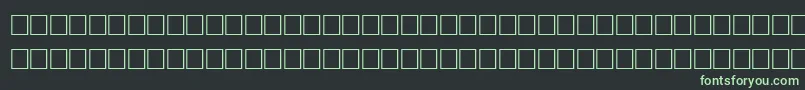 QuickRegular-fontti – vihreät fontit mustalla taustalla