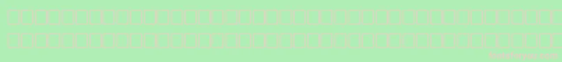 フォントQuickRegular – 緑の背景にピンクのフォント