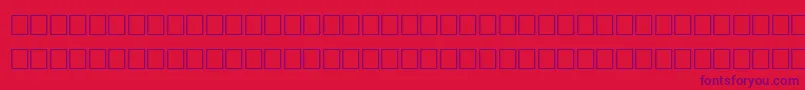 QuickRegular Font – Purple Fonts on Red Background