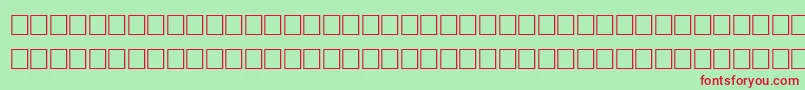 Шрифт QuickRegular – красные шрифты на зелёном фоне