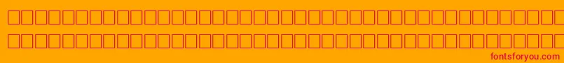 QuickRegular Font – Red Fonts on Orange Background