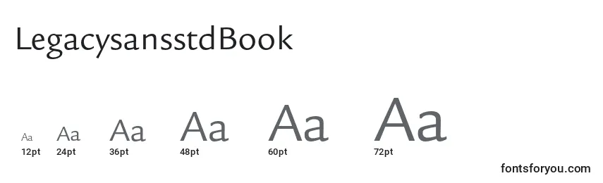 Размеры шрифта LegacysansstdBook