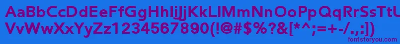 FredericBlack Font – Purple Fonts on Blue Background