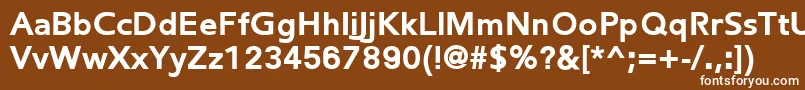 FredericBlack Font – White Fonts on Brown Background