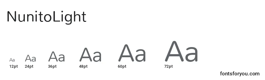 NunitoLight Font Sizes