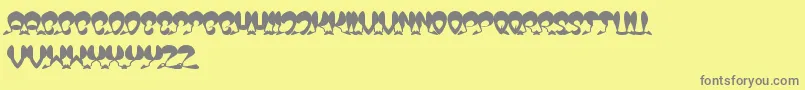 OverTheSky Font – Gray Fonts on Yellow Background