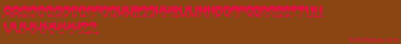 OverTheSky Font – Red Fonts on Brown Background