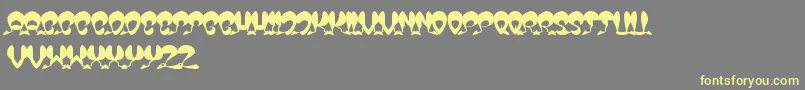 OverTheSky Font – Yellow Fonts on Gray Background