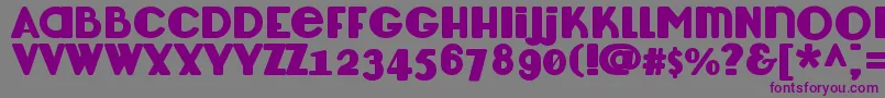 LemondropBold Font – Purple Fonts on Gray Background