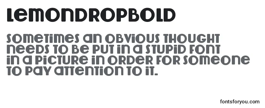 LemondropBold フォントのレビュー