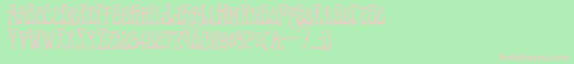 Instantzencond Font – Pink Fonts on Green Background