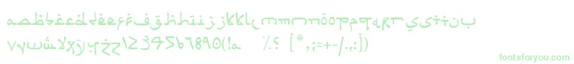 Psaudi5-Schriftart – Grüne Schriften