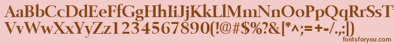 fuente BelfastBold – Fuentes Marrones Sobre Fondo Rosa