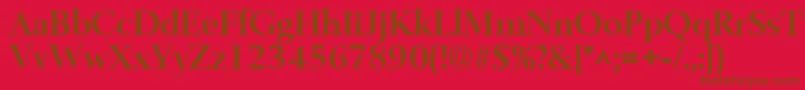 BelfastBold Font – Brown Fonts on Red Background