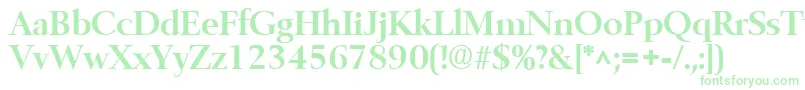 BelfastBold Font – Green Fonts on White Background
