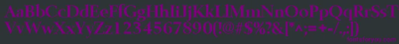 fuente BelfastBold – Fuentes Moradas Sobre Fondo Negro