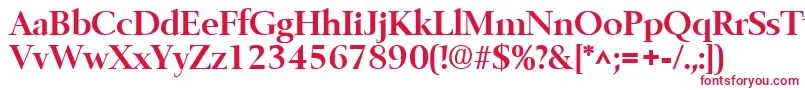 BelfastBold Font – Red Fonts on White Background