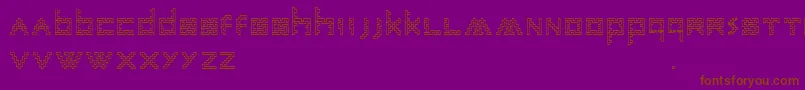 Шрифт AnneSans – коричневые шрифты на фиолетовом фоне